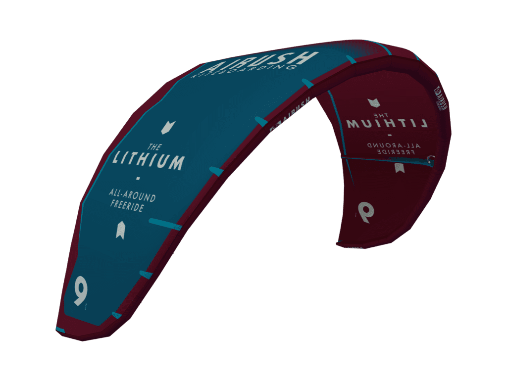 2022 Kite Kites Airush Lithium V13 07 Red and Teal (3053220001021) image