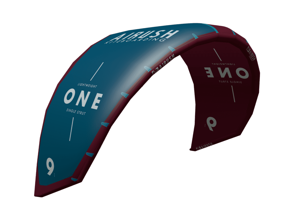 2022 Kite Kites Airush One V2 09 Red and Teal image