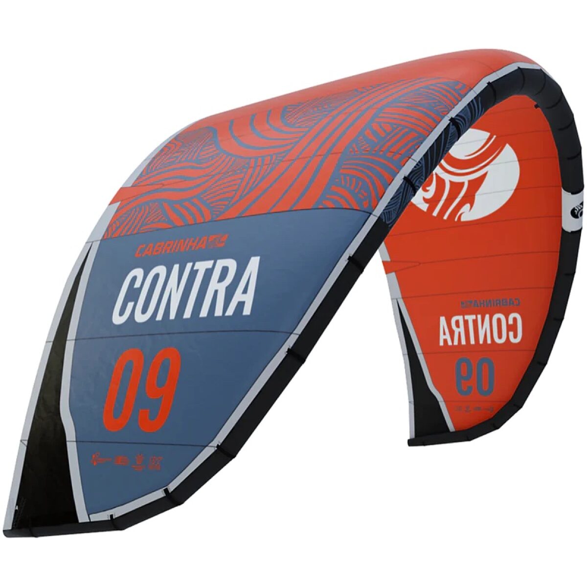 2022 Kite Kites Cabrinha Contra 1S 05 C1 / Rojo Azul COMBO CON BARRA image