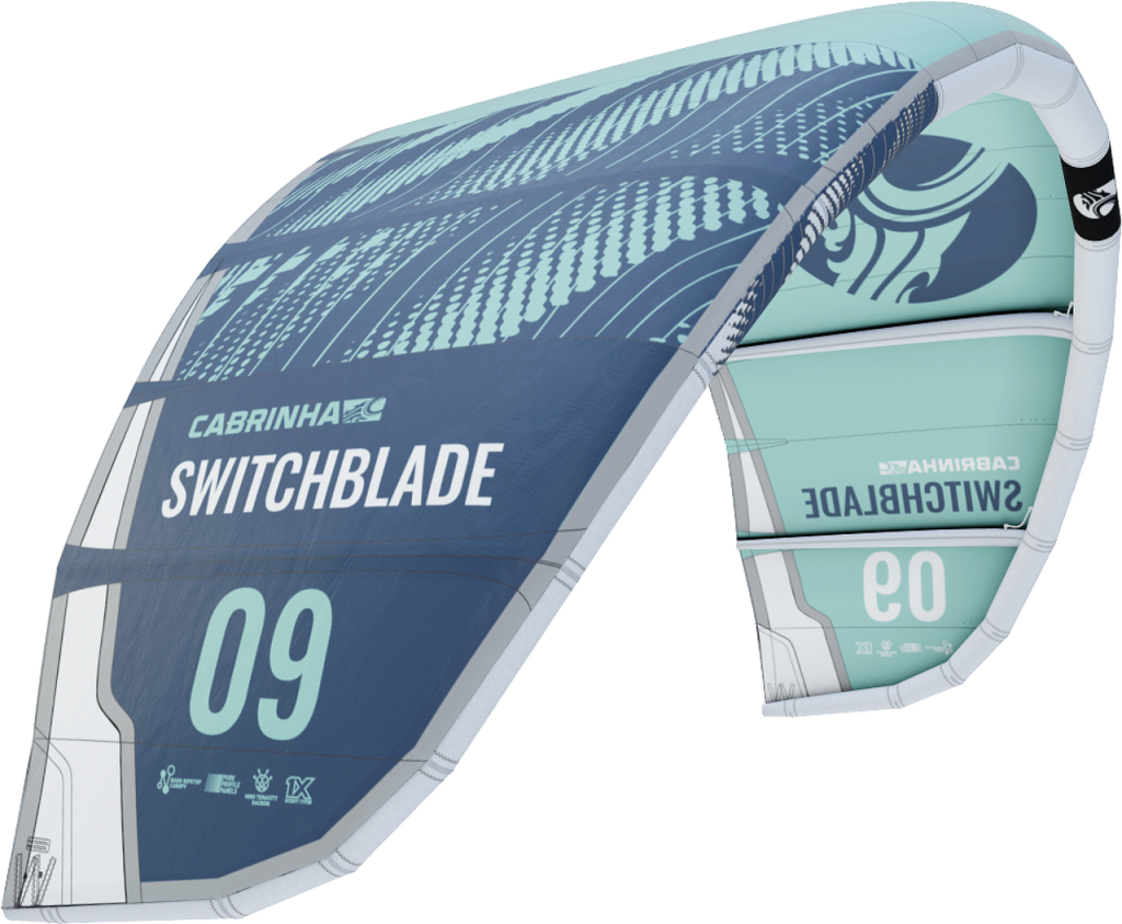 2022 Kite Kites Cabrinha Switchblade 10 C4 / Verde Azul COMBO CON BARRA image