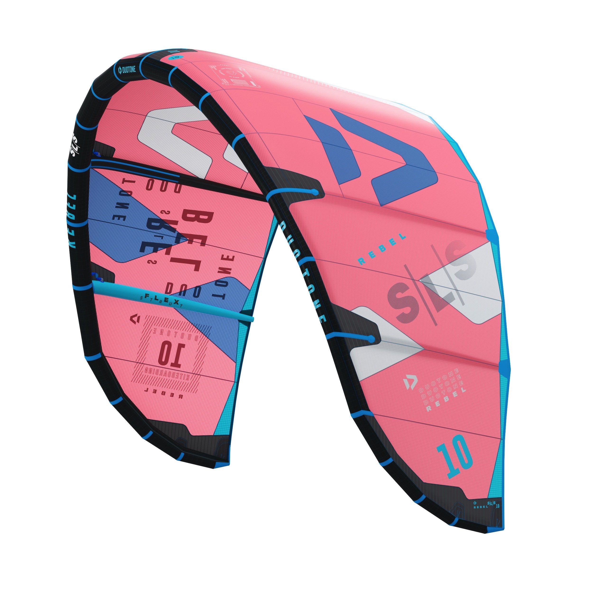 2022 Kite Kites Duotone Rebel SLS 10 Coral-Red/Blue C08 image