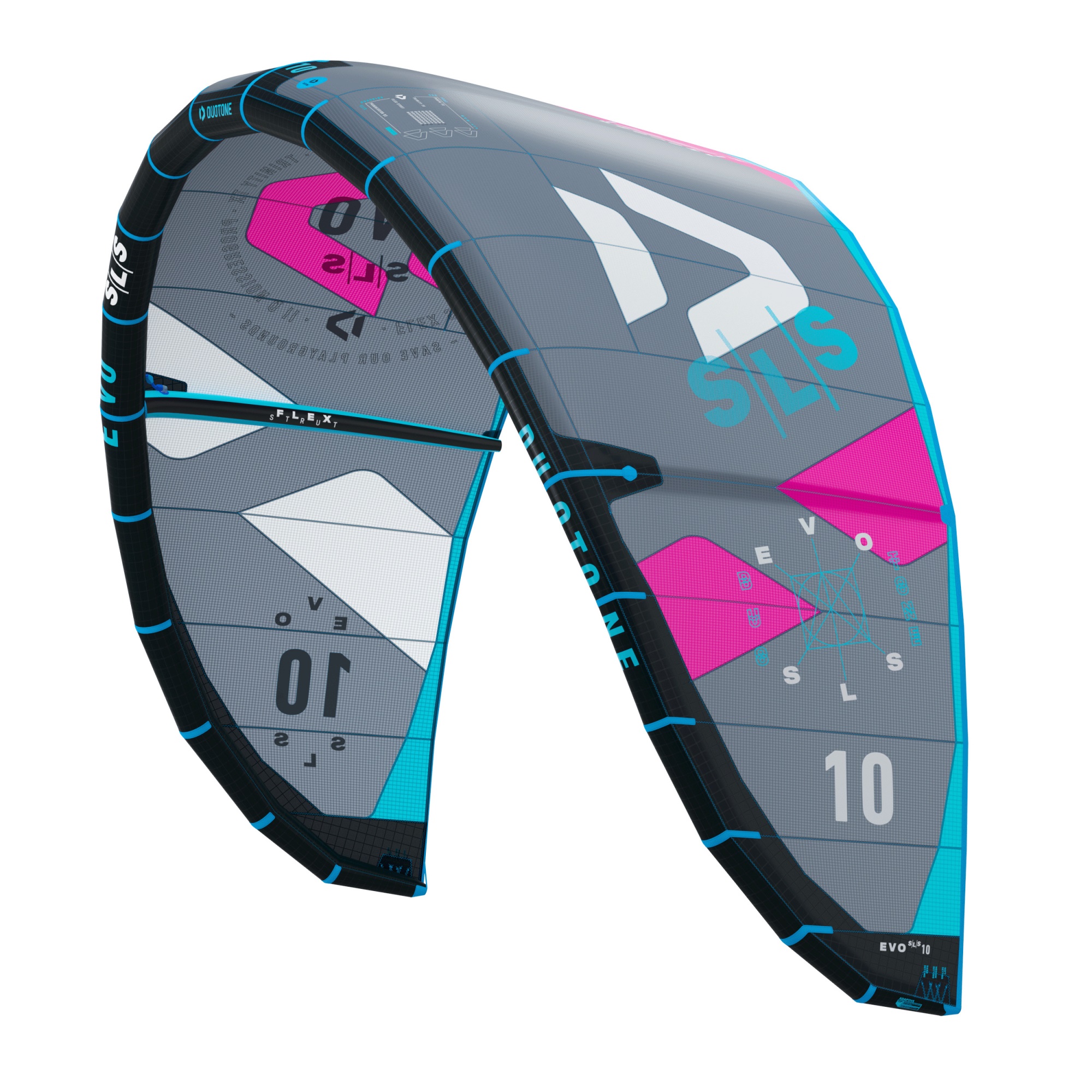 2022 Kite Kites Duotone Evo SLS 10 C19: Dark/Grey-pink (44220-3013) image